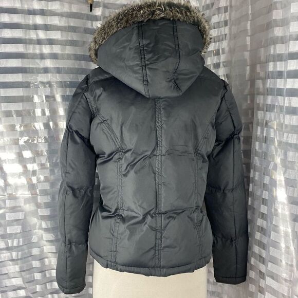 U.S. Polo Assn Gray Hooded Puffer Jacket - Picture 3 of 4
